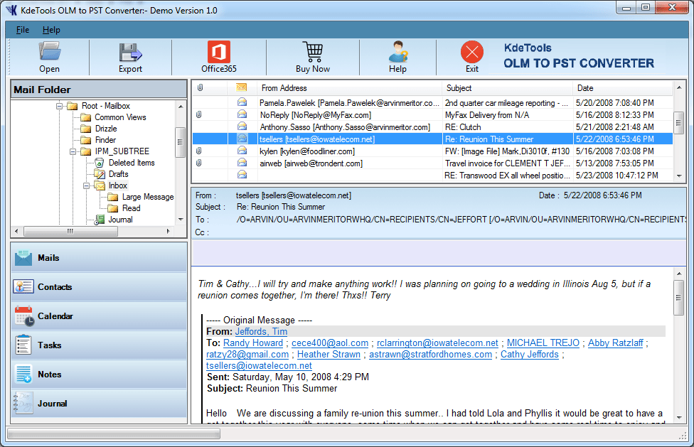 KDETools OLM to PST Converter Windows 11 download
