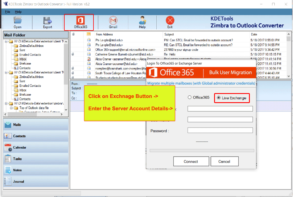 Migrate Zimbra to Exchange 2016, 2013, 2010, 2007