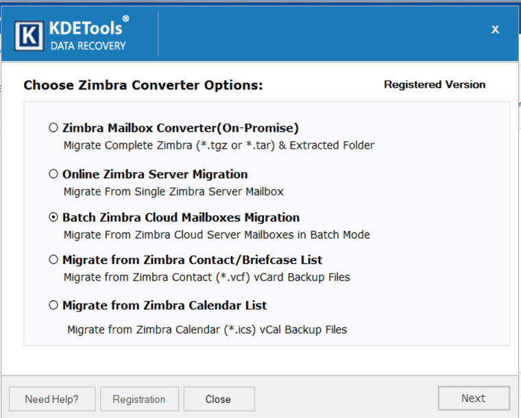 Scan Zimbra TGZ